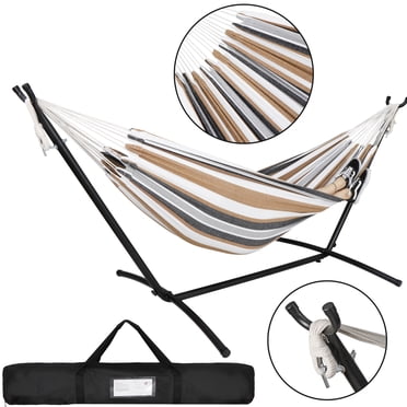 Segawe 9FT Hammock With Stand For 2 Persons - Includes Carrying Case, Supports 620lbs