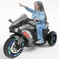 thumbnail image 1 of Veakar 12V Kids Motorbike Electric Motorcycle Ride On Toy, Dirt Bike for Kids, 110Lbs Load, Bluetooth, Music, LED, 1 of 10