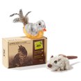 thumbnail image 1 of Vealind Three Dogs & A Cat Melody Chaser Interactive Cat Toy (Grey Bird & Grey Mouse), 1 of 6