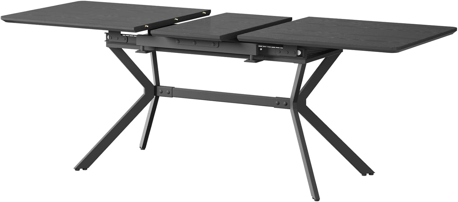 Veanerwood Modern Dining Table, 56.6 inch to 72.4 inch Automatic ...