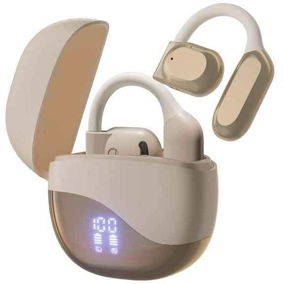 VEATOOL Wireless Earbuds Open Ear Headphone Sport, Bluetooth 5.4 Earbud, 50Hrs Earphone with Earhook, Noise Cancelling Mic,Light Weight Comfortable Fit,Suitable for Running,Workouts