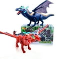 thumbnail image 1 of Veballensty Children electric toy 48cm large size Double headed Dragon 3-6 Year Old Boy Gift Red, 1 of 5