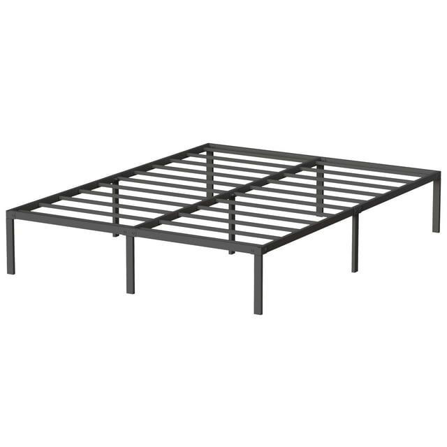 Vebreda 14" Metal Bed Frame Full size Black Platform Bed Frame with