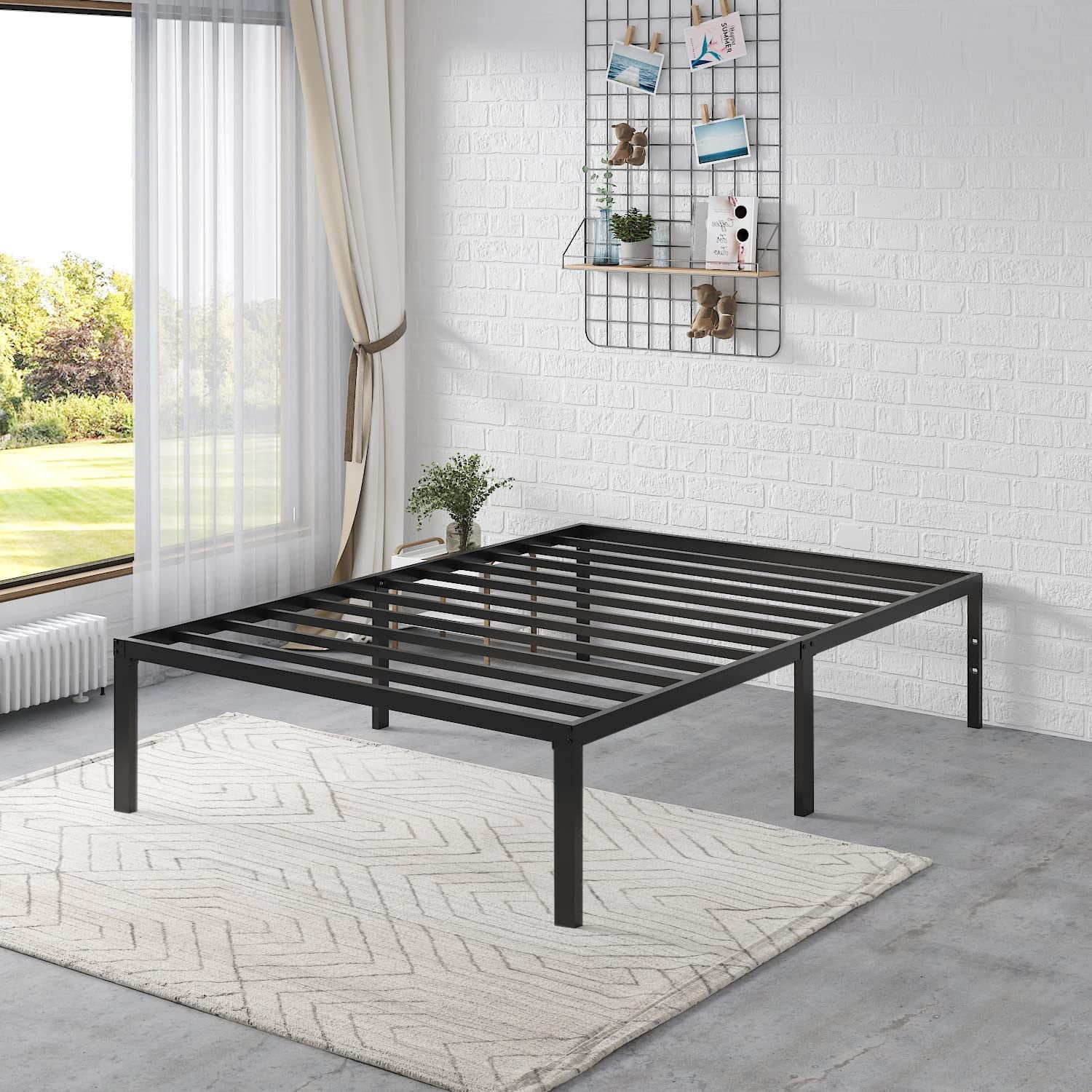 Vebreda 14" Twin Bed Frames, Metal Twin Platform Bed Frame, Heavy Duty