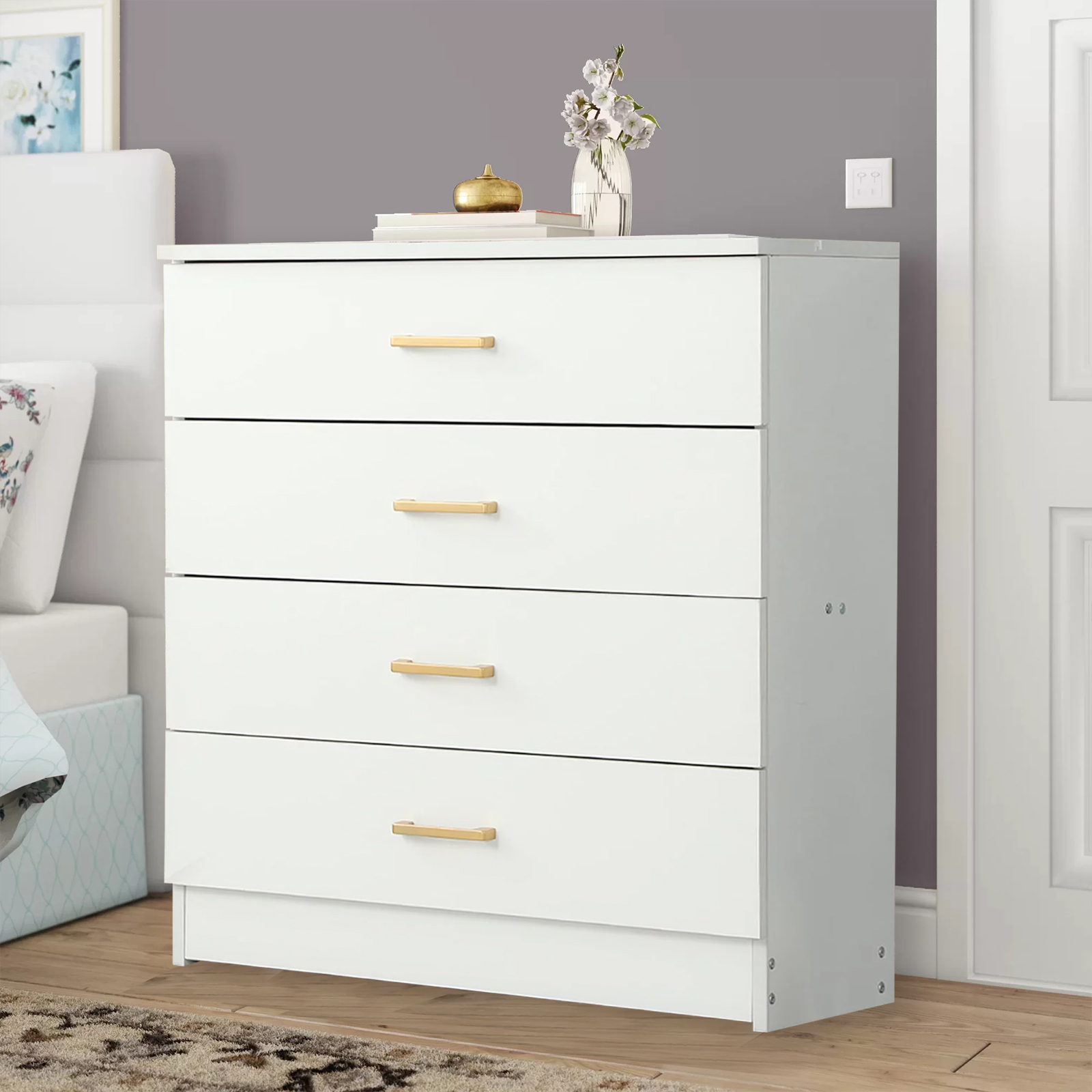 Vebreda 5 Drawer Dresser, Black