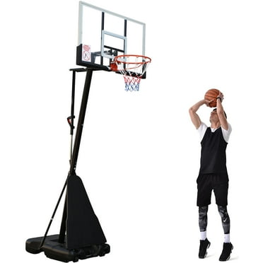 Vebreda 54 in. Portable Basketball Hoop System, 7.5 - 10 ft. Height Adjustable