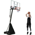 Vebreda 54 in. Portable Basketball Hoop System, 7.5 10 ft. Height