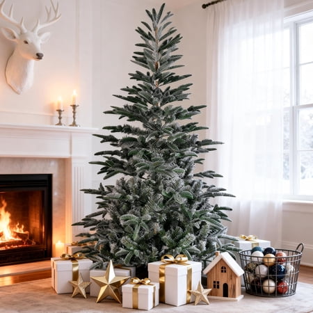 Vebreda 7ft King Noble Fir Artificial Christmas Tree Unlit