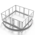 thumbnail image 1 of Vebreda 8-Panel Clear Plastic Dog Playpen with Secure Locking Door, Extra-Large See-Through Foldable Pet Pen for Puppies & Small Dogs, Indoor Exercise Fence, Easy-Clean Tool-Free Setup, 1 of 11