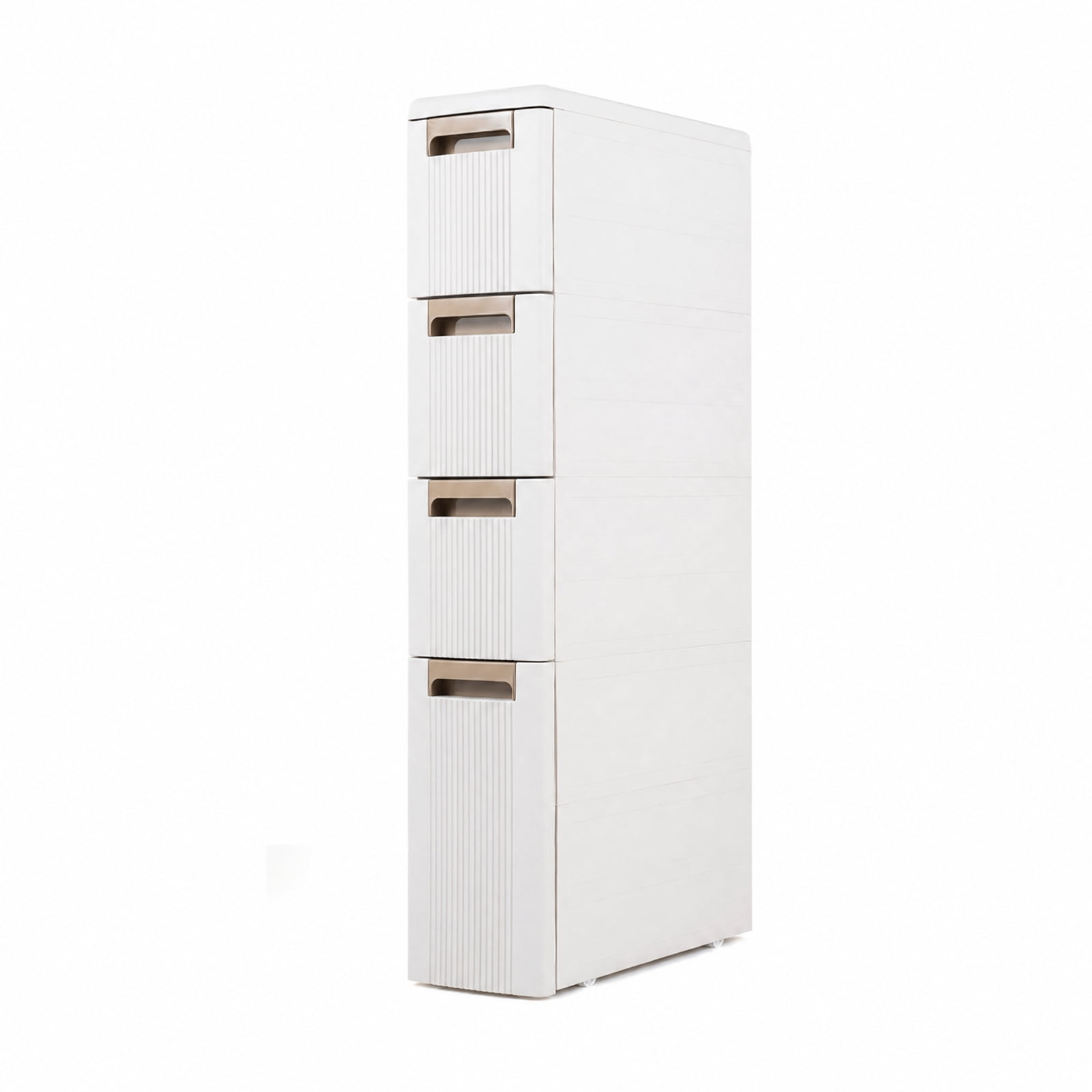 Vebreda Freestanding Bathroom Storage Cabinet, Narrow Storage Cabinet with Drawers and Removable Dividers, Multi-Layered Storage