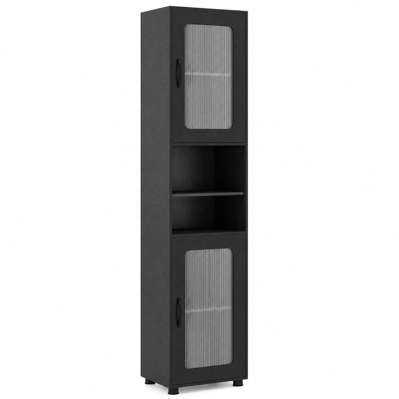 Vebreda Freestanding Bathroom Storage Cabinet, Tall Bathroom Storage Cabinet 67 Inches Freestanding Storage Organizer, Flexible Storage Options