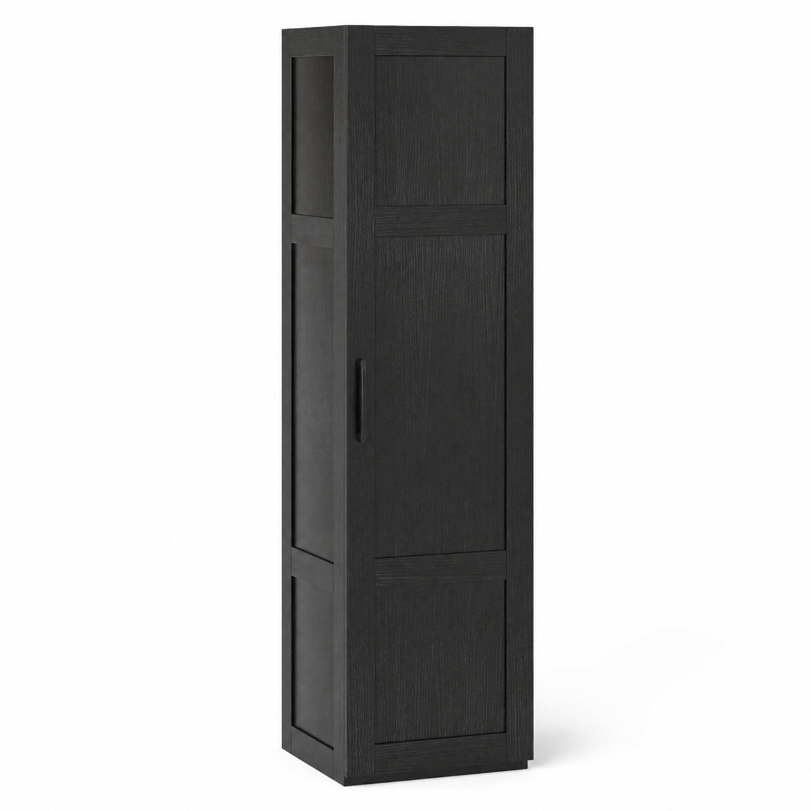 Vebreda Tall Bathroom Storage Cabinet with 4 Shelves, 59 in Narrow Freestanding Floor Cabinet with Soft-Close Door and Anti-Tip Kits, Black