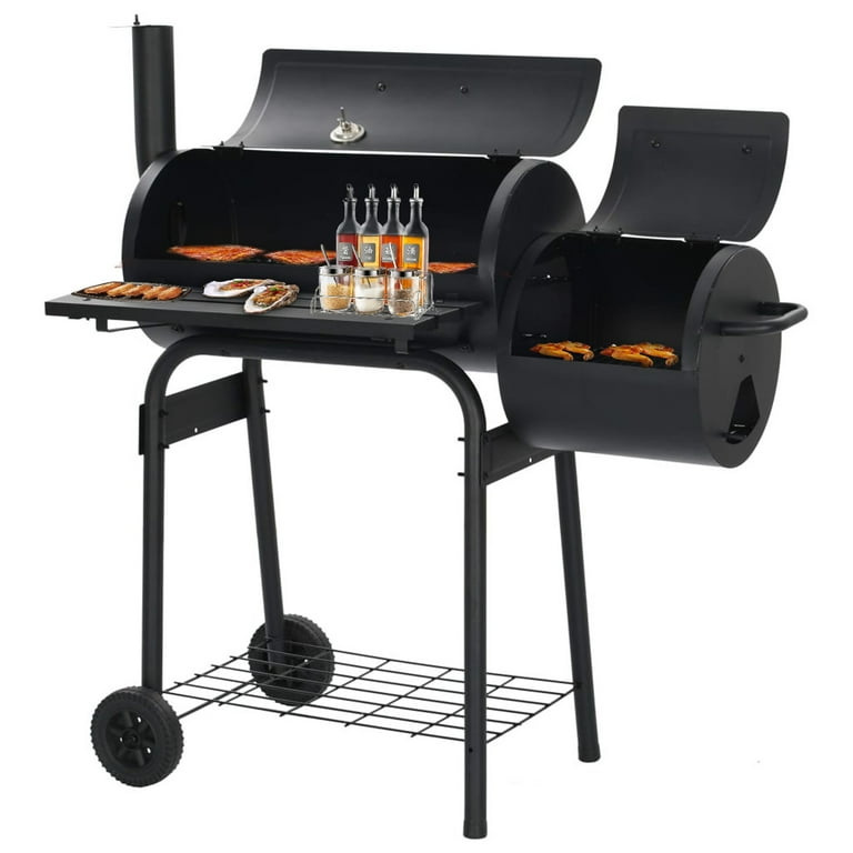 Vebreda Outdoor BBQ Grill Charcoal Barbecue Pit Patio Backyard Meat Cooker  Smoker