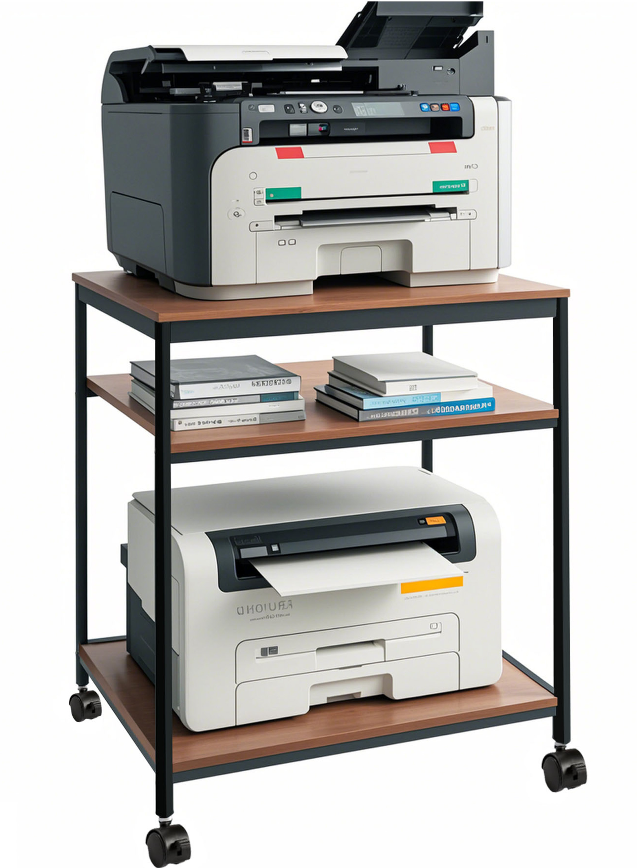 Vebreda Printer Stand with Storage 3-Tier Printer Table for Home Office