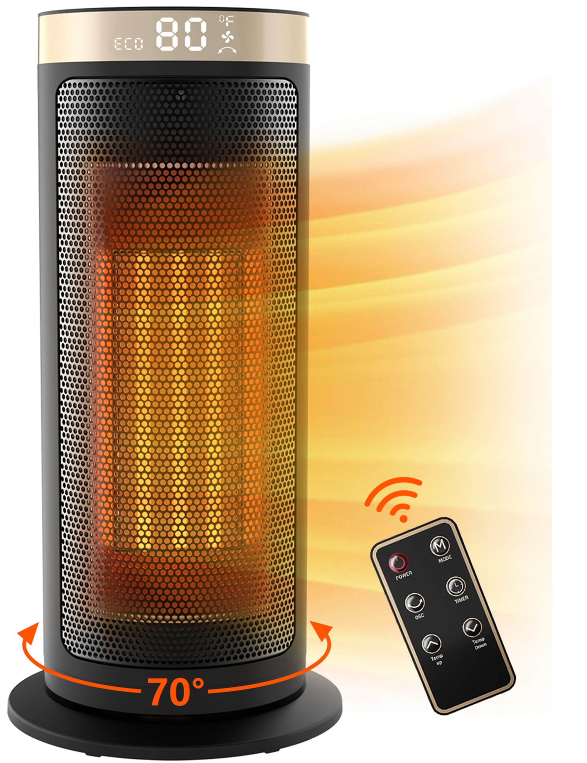 Vebreda Space Heater for Indoor Use, 1500W PTC Ceramic Fast Heating