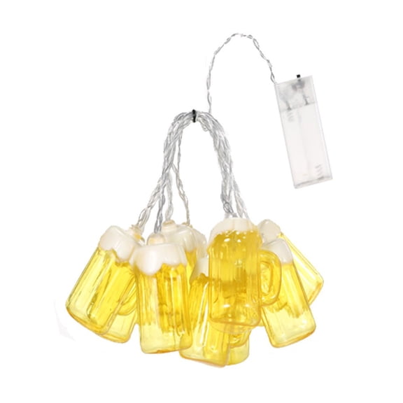 Zenithome Beverage Cups String Lights, Summer Outdoor Patio Decorative Lights, Bedroom Room LED Lights, Hotel Summer Theme Decorative Lights, Beach Garden Beverage Cups Decorative Lights