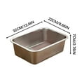 thumbnail image 1 of Zenithome Under 12$ Stainless Steel Cats Litter Box Extra Large Metal Cats Litter Box for Small Cats Kitty Rabbits Never Absorbs Odor Rustproof Non-Stick Smoothy Tools&Home Improvement Gift, 1 of 1