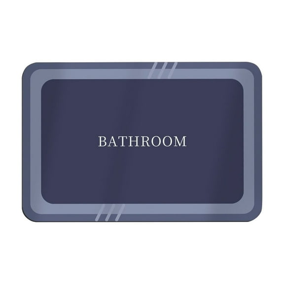 Vecoauto Front Door Mat Outside Entrance Bath Rug- Super Absorbent Quick Dry- Rubber Backing Non Slip-Washable Bathroom Floor Mats-Shower Rug for In Front Of Bathtub-Shower Room -16x24-