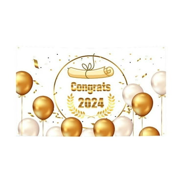 Zenithome Graduation Decorations Congratulations Graduation Banner 2024 Graduation Banner Graduation Decorations Graduation Photo Backgrounds Home Decors, Gift