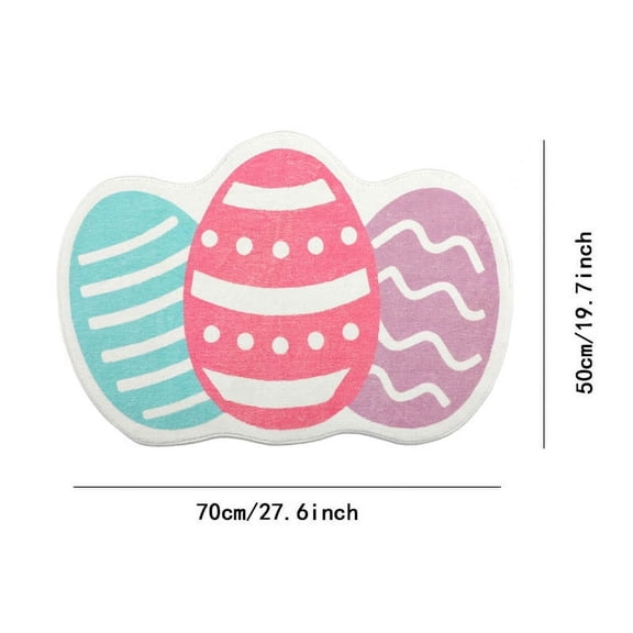 Zenithome Indoor Doormat Easter Cute Bunny Series Non-Slip Carpet Bathroom Living Room Festive Decorative Floor Mat