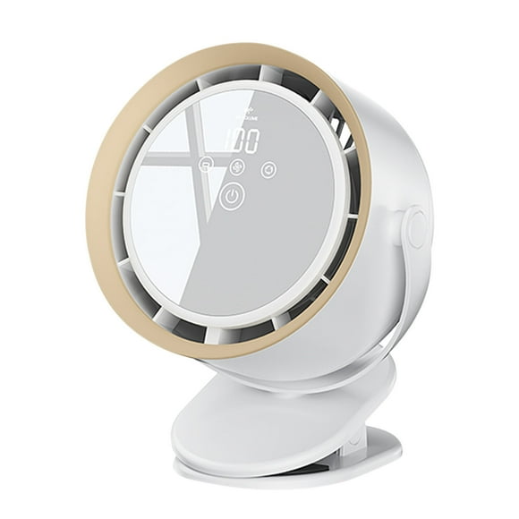 Zenithome Tabletop Leafless Circulating Fan Mute Kitchen Dormitory Wall Hanging Fan Usb Digital Display Fan Smart Home