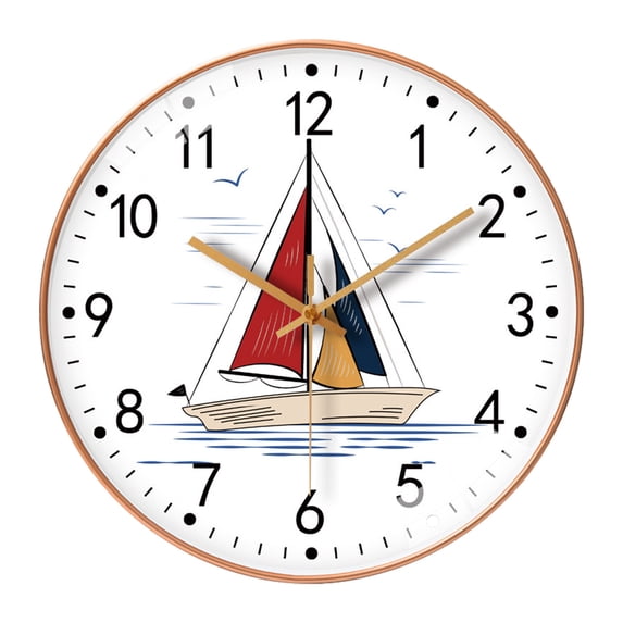 Zenithome Wall Clock Silent NonTicking Battery Operated 8 Inch Quartz Decorative Easy To Read School Clock 1AA Small Home Appliances