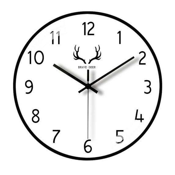 Zenithome Wall Clock Silent NonTicking Battery Operated 8 Inch Quartz Decorative Easy To Read School Clock 1AA Small Home Appliances