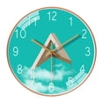 thumbnail image 1 of Zenithome Wall Clock Silent NonTicking Battery Operated 8 Inch Quartz Decorative Easy To Read School Clock 1AA Small Home Appliances, 1 of 8