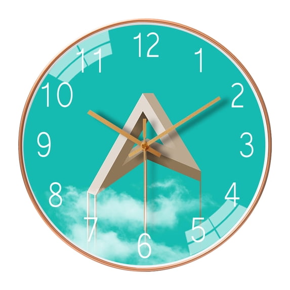 Zenithome Wall Clock Silent NonTicking Battery Operated 8 Inch Quartz Decorative Easy To Read School Clock 1AA Small Home Appliances