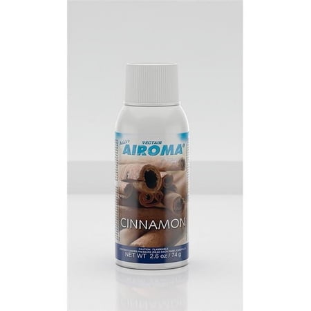Vectair Systems BAERO-08 Micro Airoma 30-Day Metered Aerosol Odour Control - Cinnamon, Case of 12