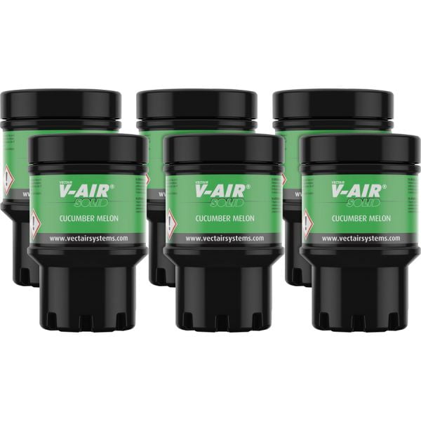 Vectair Systems V-Air MVP Dispenser Fragrance Refill - Spray - 6000 ft - Cucumber Melon - 60 Day - 6 / Carton - Odor Neutralizer Vectair Systems V-Air MVP Dispenser Fragrance Refill - Spray - 6000 ft - Cucumber Melon - 60 Day - 6 / Carton - Odor Neutralizer
