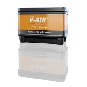 Vectair Systems V-SOLIDP CITRUS V-Air Solid Plus Non-Aerosol Air Freshener - Citrus Mango, Case of 2