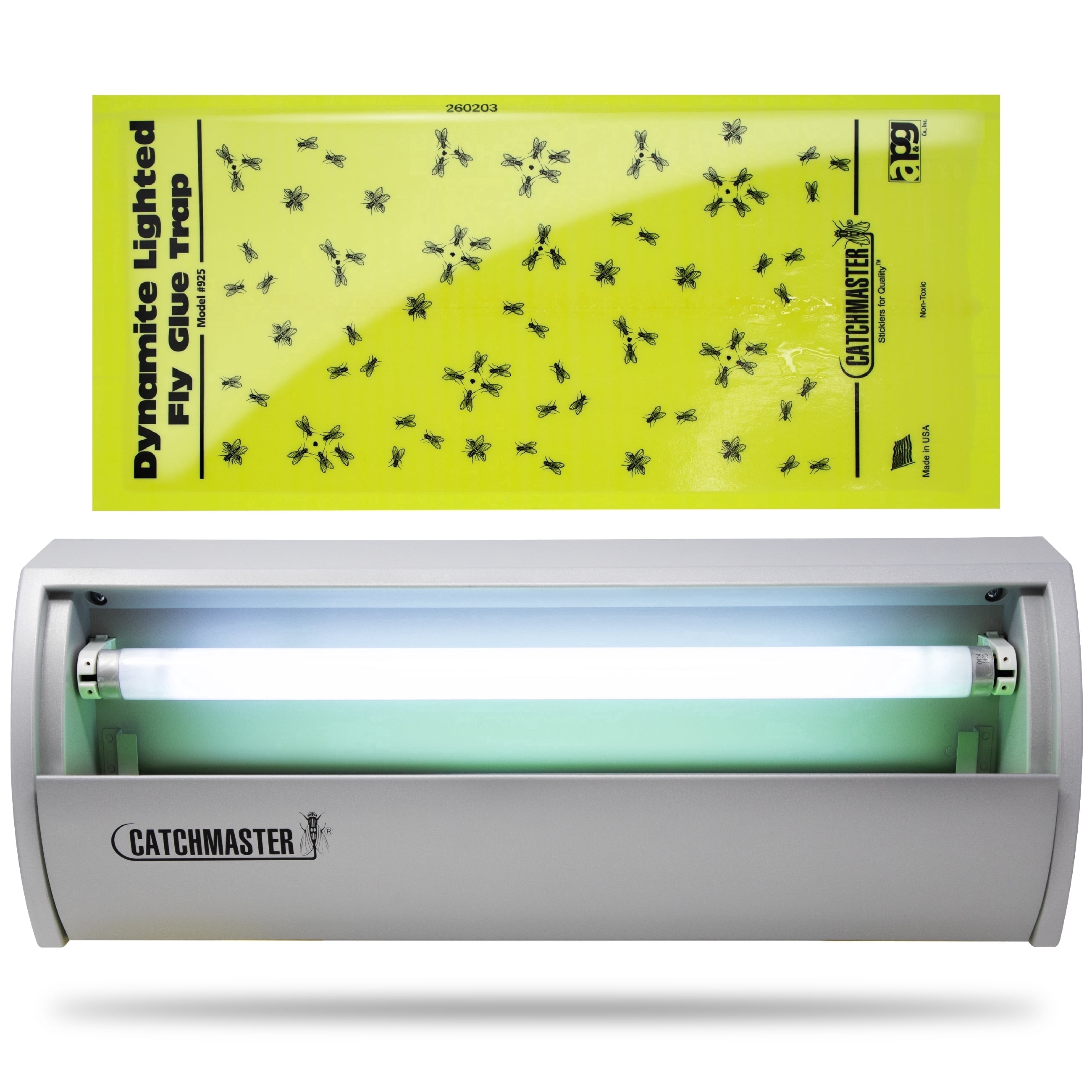 Catchmaster Flying Insect Light Trap, UV Lamp Bug Catcher & Glue Board ...