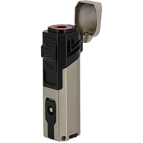 Vector Caliper Single Flame Torch Lighter with Cigar Punch