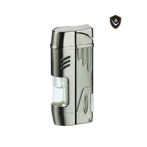 Vector Delta Dual Flame Torch Lighter with Cigar Punch