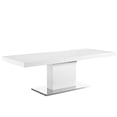 thumbnail image 1 of Vector Expandable Dining Table-EEI-2870-WHI-SLV, 1 of 7