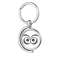 thumbnail image 1 of Vector Eye Decoration Pattern Rotating Keychain Metal Keyring Holder, 1 of 2