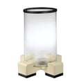 thumbnail image 1 of Jamie Young Co Vector Leather Hurricane in Ivory, 1 of 4