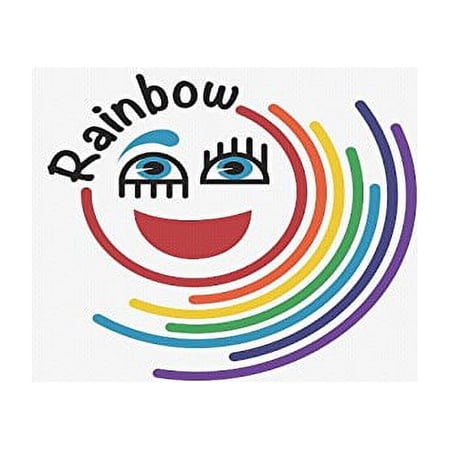 Vector Logo Rainbow Mouse Pad Gaming Mousepad 9.84"(L) x 7.87"(W)
