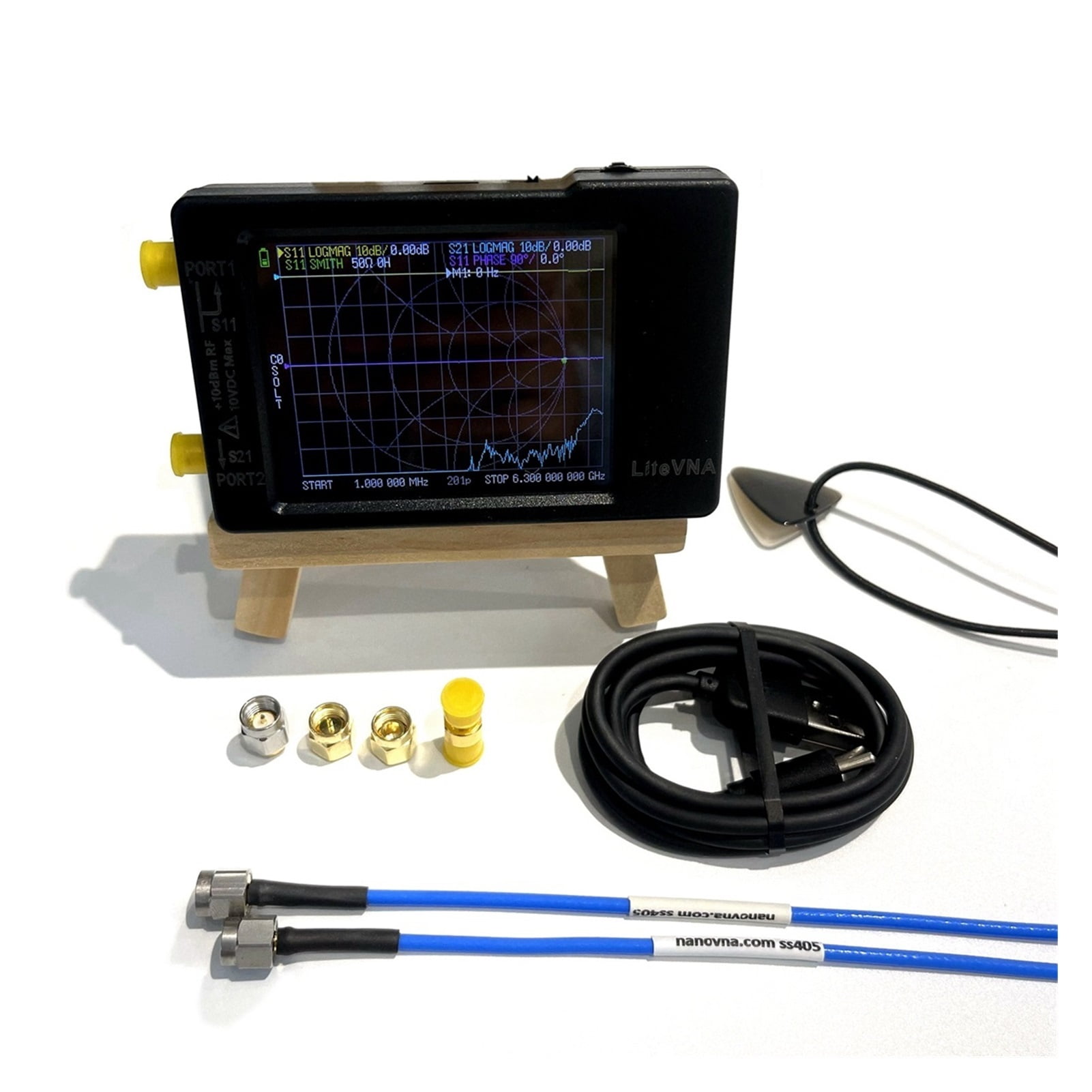 Analyseur De Réseau Vectoriel LiteVNA 50KHz-6.3 GHz – Avec écran 2.8, Pour Antennes, Neuf Sous Emballage