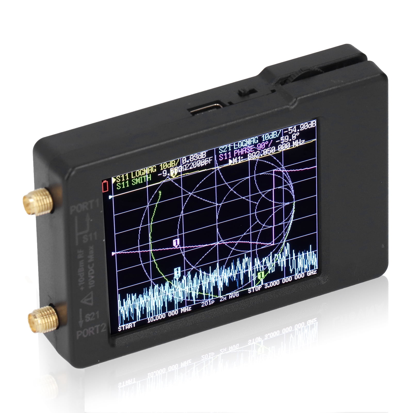 Vector Network Analyzer 50kHz6.3GHz Portable Antenna Analyzer 2.8in HF