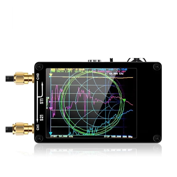 Vector Network Analyzer Digital Touching Screen Shortwave MF HF VHF UHF Antenna Analyzer Standing Wave With Battery