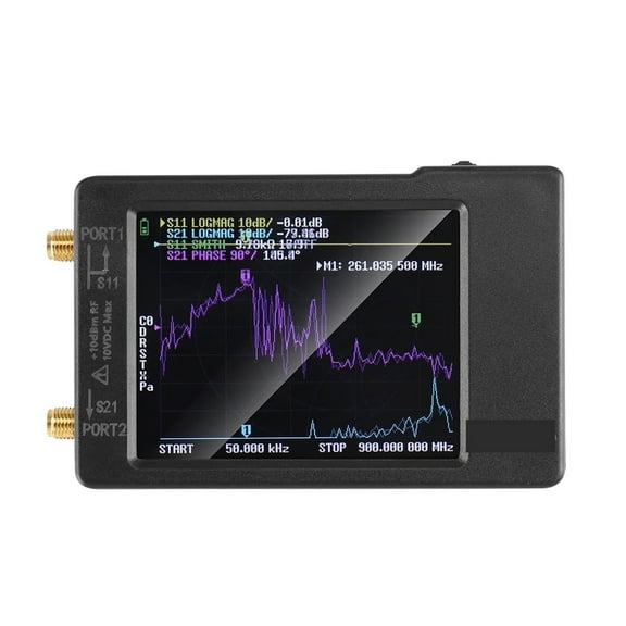 Vector Network Antenna Analyzer 10KHz-1.5GHz MF HF VHF UHF With SD Card Slot VNA-H Tester Spectrum Analyzer