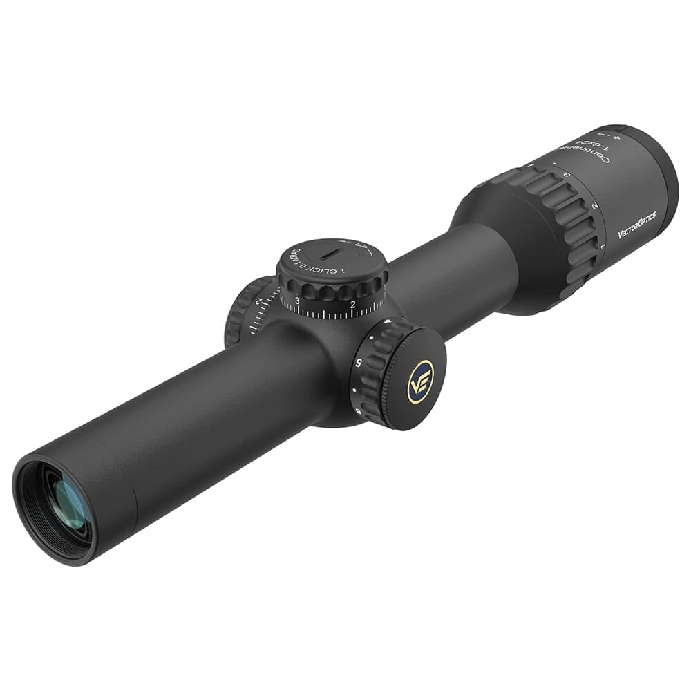 Vector Optics Continental x6 1-6x24i Fiber Riflescope, 30mm Tube, Illuminated Reticle, 6x Zoom, IP67 Waterproof, Multi-Coated Lenses, Ideal for Hunting and 3-Gun (SCOC-44)