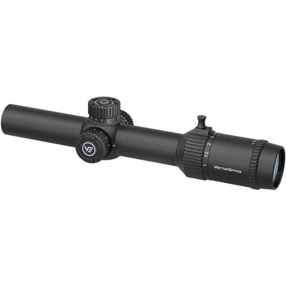 Vector Optics Forester 1-8x24mm 30mm Tube Rifle Scope, Second Focal Plane, Etched Glass, Black