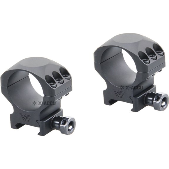 Vector Optics X-Accu 30mm Picatinny Rings, 1in, Low Profile, Chorme