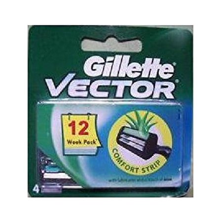 Vector Plus Refill Razor Blades 4 ct. + Eyebrow Ruler