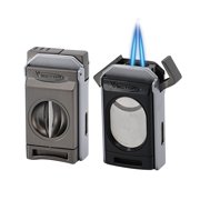 Vector Switch Double Flame Torch Lighter with Cigar Cutter