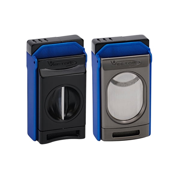 Vector Switch Double Flame Torch Lighter with Cigar Cutter
