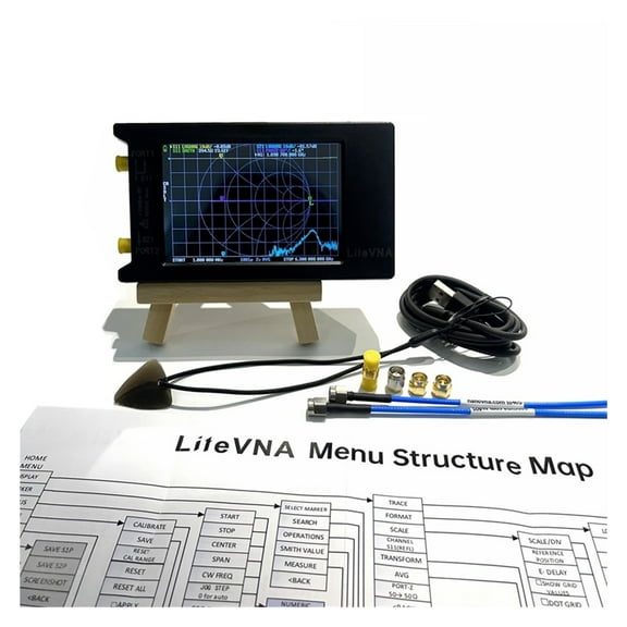 Vector Tester VNA-64 50KHz ~ 6.3GHz VNA 3.95icnh Touch Screen Vector Network Analyzer HF VHF UHF Antenna Analyzer Update Of NanoVNA ,Efficient and Worthwhile